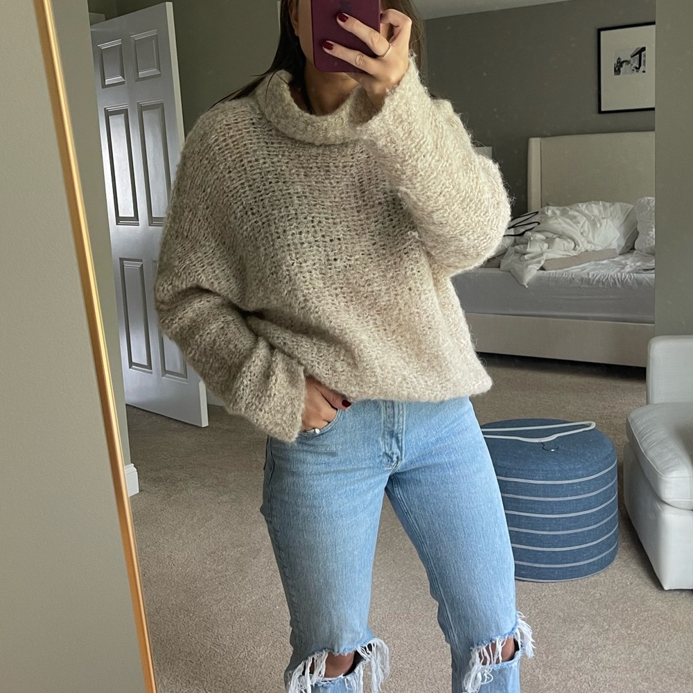 Free people cowl neck sweater